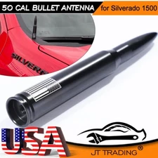 USA FLAG BULLET ANTENNA 50 CAL for CHEVROLET SILVERADO 1500 / 2500 / GMC SIERRA