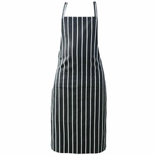Black and WHITE STRIPE Chef Apron Kitchen Work protect Cooking Catering Butcher 