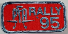 PFA Rally 1995 - Cranfield cloth Badge Patch. Aviation Light Air Craft Show