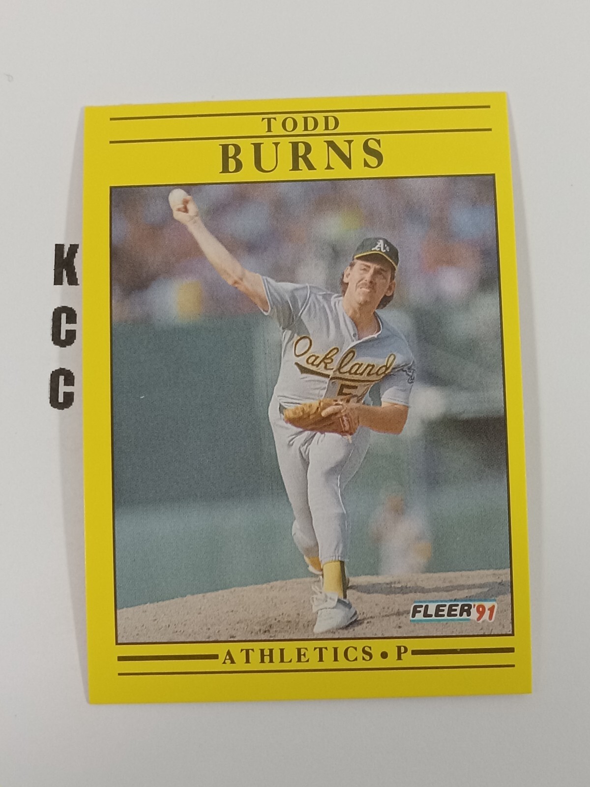 1991 Fleer MLB Baseball Oakland Athletics #4 Todd Burns