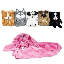 Dog Life Plush Blanket Snuggle Soft Cuddle On The Go 50"x31"