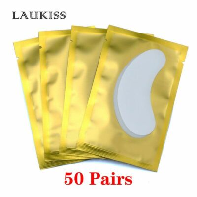 25/50/100pairs Patch Wimpernverlängerung Unter Eye Pad Paper Lint Free Neu