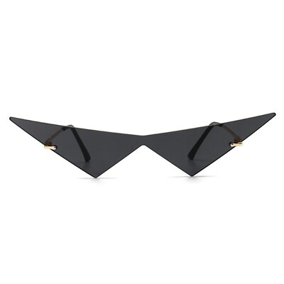 willochra Triangle One Piece Frameless Sunglasses For Women Trendy Ocean Lens...