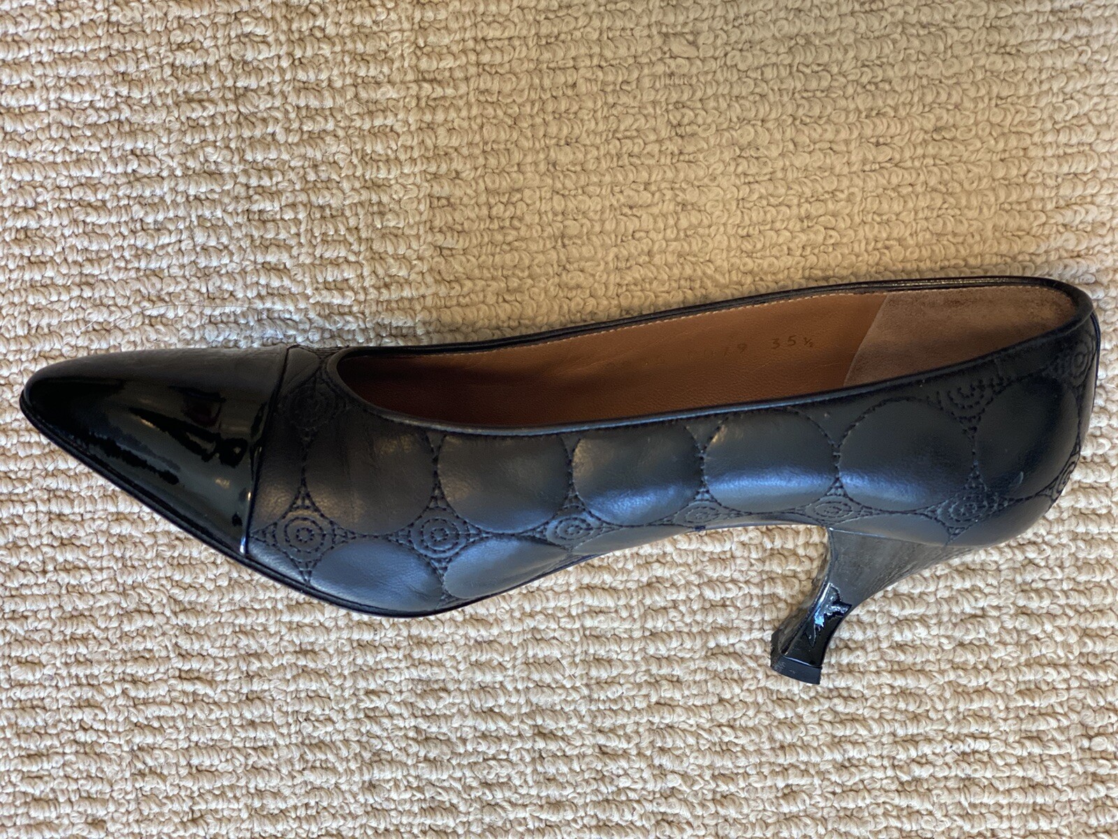 Sergio Rossi Black Python Leather Pump Size Italy… - image 7