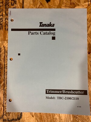 Tanaka Trimmer/BrushCutter TBC-2100/2110, Tanaka Parts Catalogue