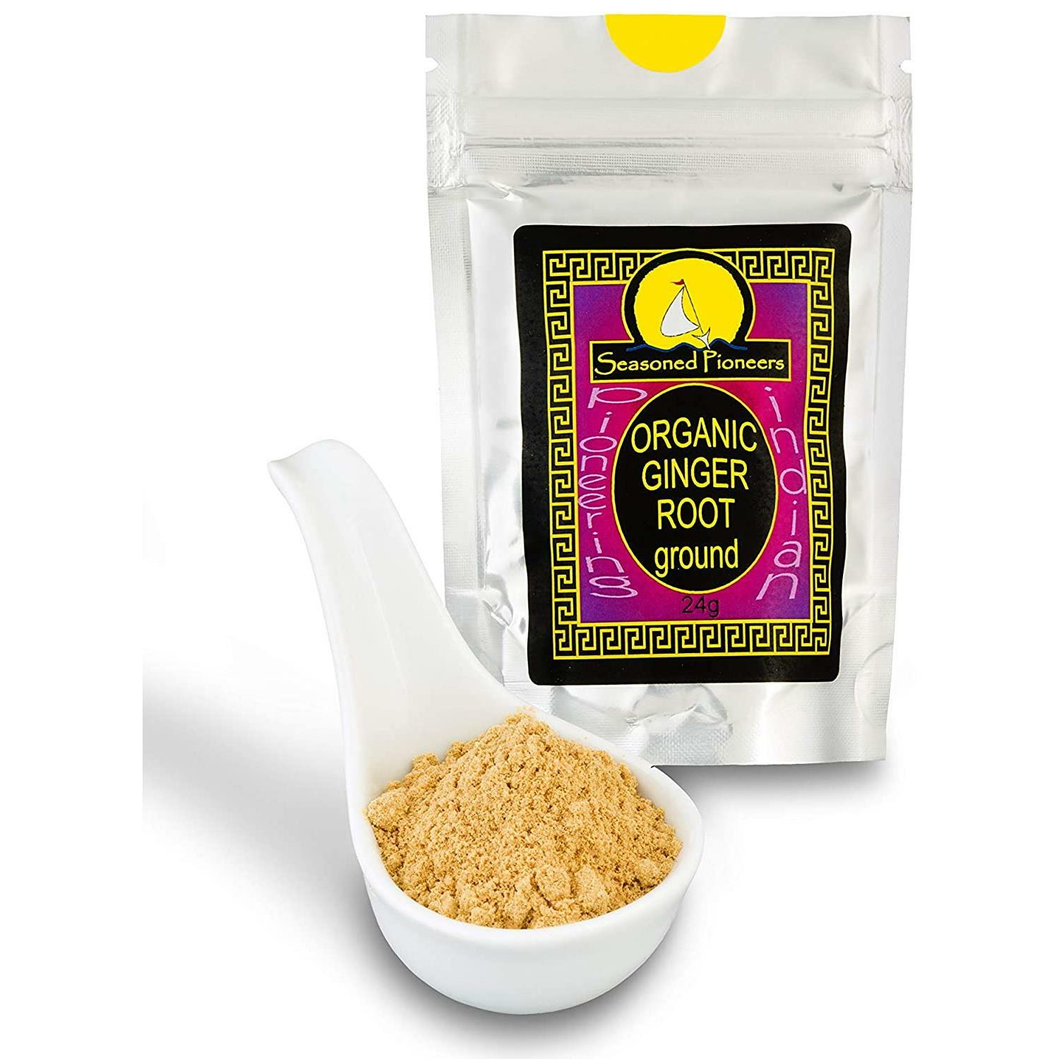 Seasoned Pioneers Vegan Indian Organic Ground Ginger Root Resealable Pouch