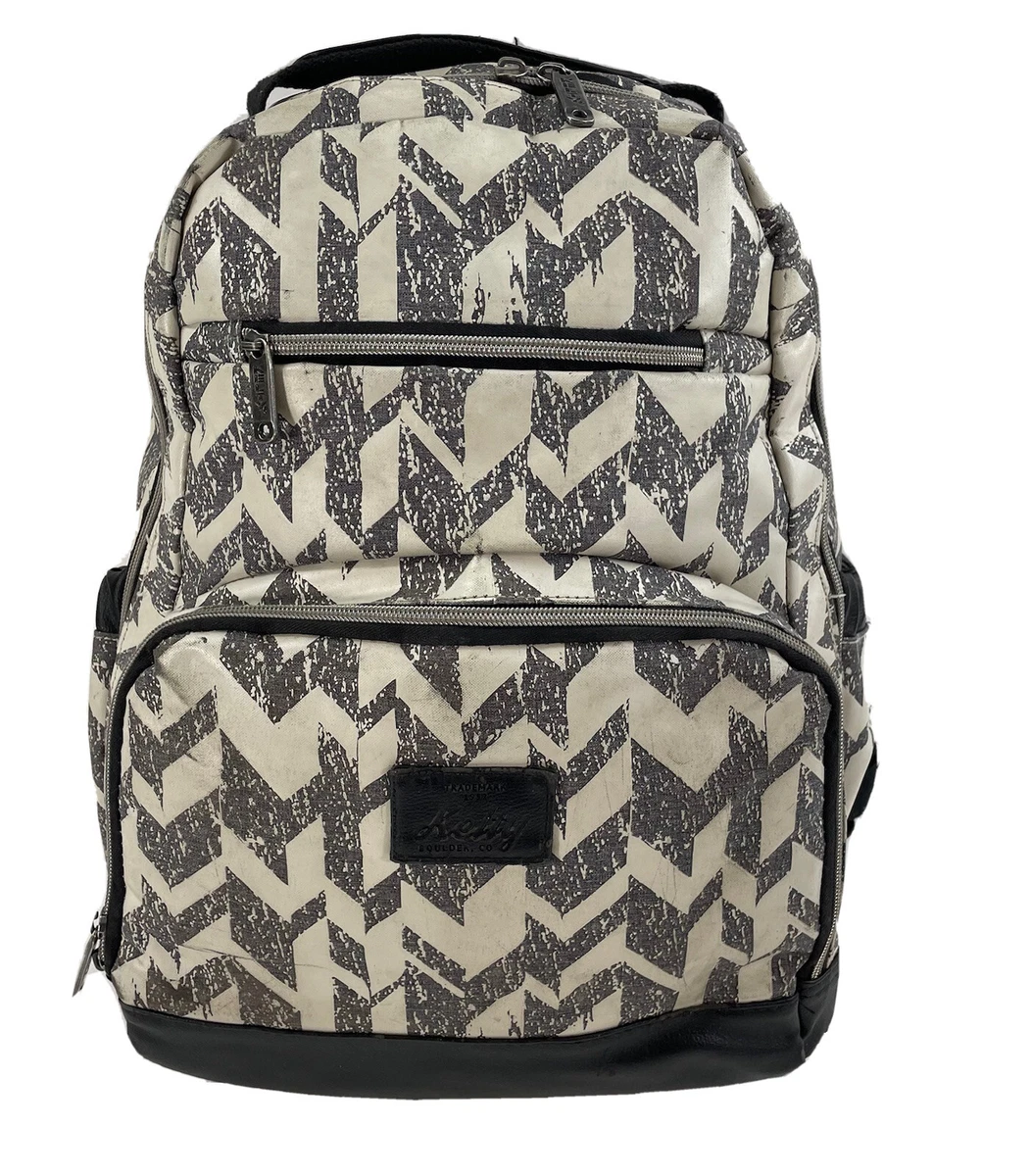 Kelty White/Black Chevron Pattern School Work Laptop School Backpack  16”-Read | eBay