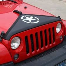 Front Hood Cover Bra Protector T-style For Jeep Wrangler Jk Jku 2007-2018 Star