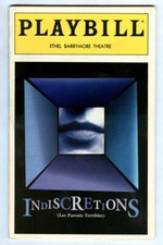 Vintage 1995 INDISCRETIONS Ethel Barrymore BROADWAY PLAYBILL! Kathleen TURNER!