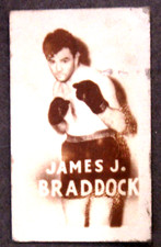 1948 JAMES J. BRADDOCK Boxing Champions #14 Topps Magic Photo trading card