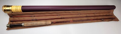Walt E. Carpenter Handcrafted 3 Piece Fly Rod w/ Cloth Bag & Aluminum Case