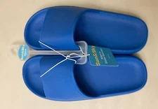 Sun & Sky Men's Slide Sandals Size 9-10 Blue Lightweight Foam NEW