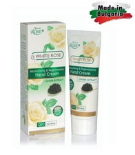 HAND CREAM WHITE ROSE WATER CAVIAR EXTRACT 75ML PARABEN FREE MADE IN BULGARIA