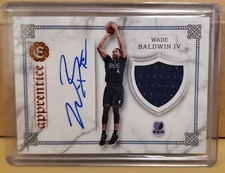 2016-17 Panini Excalibur Apprentice Signature Shield Jerseys #15 Wade Baldwin IV