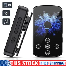 MP3 Player HiFi Lossless Sound Bluetooth Clip Music Voice Recorder FM Radio 32GB