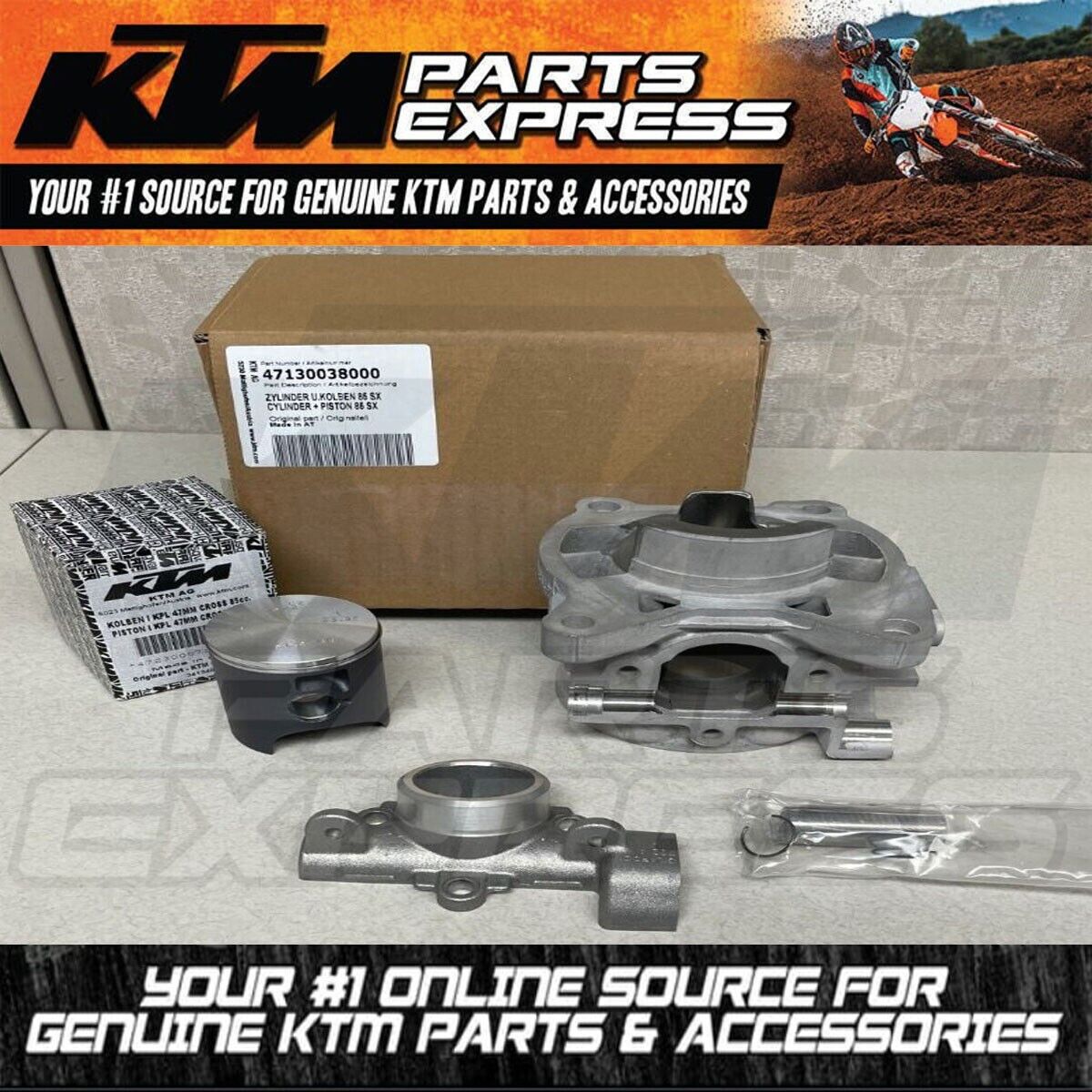 NEW OEM KTM HUSQVARNA CYLINDER & PISTON 85 SX SXS TC 85 17 NEW OEM KTM HUSQVARNA CYLINDER & PISTON 85 SX SXS TC 85 17