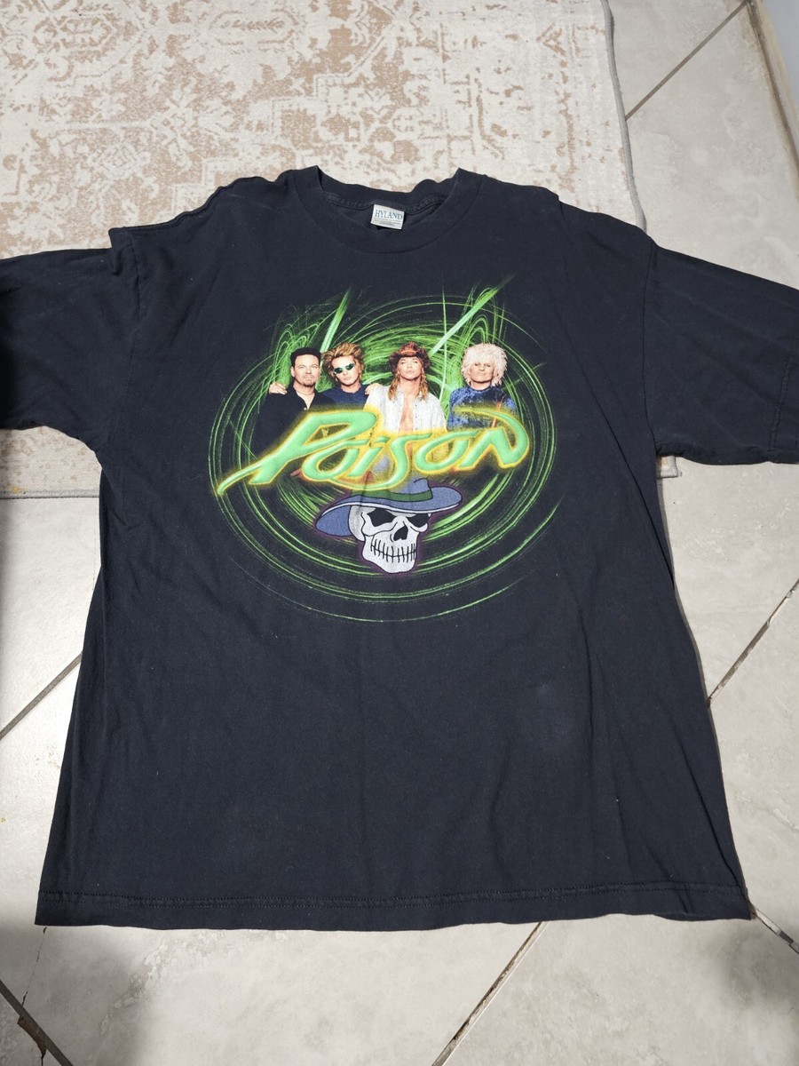 【廃盤】T&Cボンバー/CONCERT TOUR2000 Vintage 2000 Poison Power To The People World Tour Black T-shirt