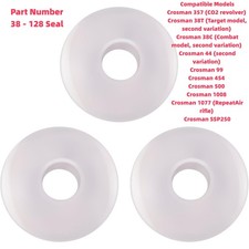 3Pcs 38-128 Valve Seal For Crosman 357 38T/C 99 454 500 1008 1077 SSP250 Airguns