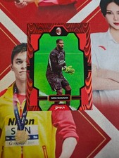 2025 DAKA AC Milan Soccer Red Raywave Prizm Mike Maignan /49