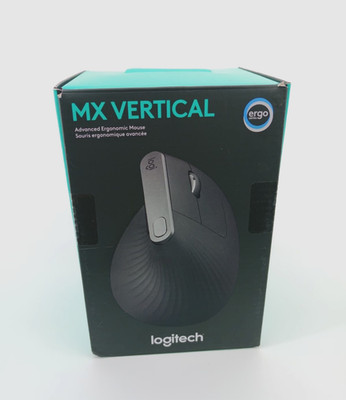Logitech MX Vertical Advanced Ergonomic Wireless Mouse Black Very Good