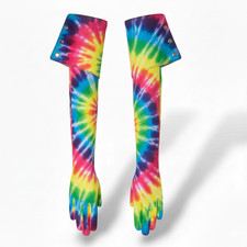 Women's Long Sleeve Opera Gloves with Concealed Side Zipper Fastening and Button