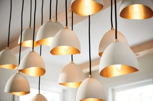 Hinkley Lighting 35909 Nula 14 Light 49"W Lisa McDennon Mixed - Shell Black - Picture 2 of 5