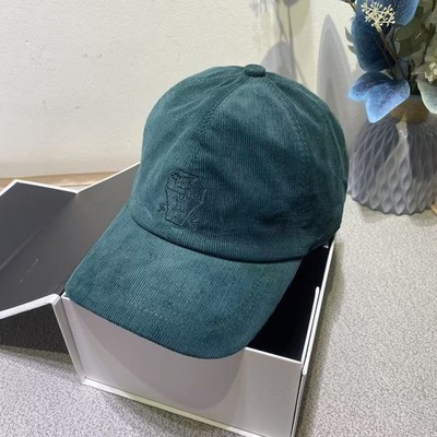 Brunello Cucinelli Luxury Soft Baseball Cap Corduroy for Men and