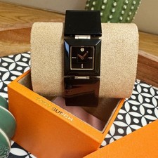 NEW TORY BURCH Robertson Black Acetate Bracelet Watch TBW3020