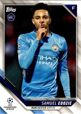 2022 Topps UEFA Champions League Samuel Edozie Rookie Card Manchester City #55. rookie card picture