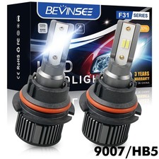 9007 Hb5 Led Headlight Bulbs Kit 6000k For Ford Taurus 1992-2007 Highlow Beam