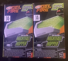 Nerf Pro Gel Fire Nightfall Hopper w/ 5000 Glow in the Dark Rounds- 2 boxes