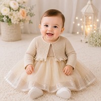 Baby Girls Lilac  Tulle Party  Dress With Cardigan Birthday Wedding Bridesmaid