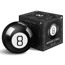 Mystic 8 Ball Classic Fortune Telling Toy 3.94 inch Black 20 Responses Retro Fun