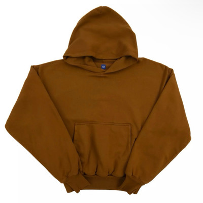 Yeezy Gap Perfect Hoodie Brown Double Layered Heavyweight Cotton Men’s XS 