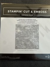 Stampin Up Cut And Emboss Exposed Brick 3d Embossing Folder