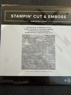 Stampin Up Cut And Emboss Exposed Brick 3d Embossing Folder