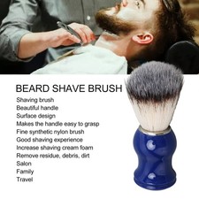 2 Colors Handcrafted Shaving Brush Blue Handle Silver Ring Men Shaving Brush