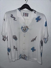 Son of the CheeseCrystal Bubble Wacko Maria 100% Rayon Made In Japan Size Small