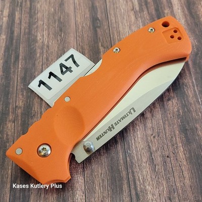 Cold Steel Ultimate Hunter Folding Knife 3.5'' Satin S35VN Steel Blade G10 Handle