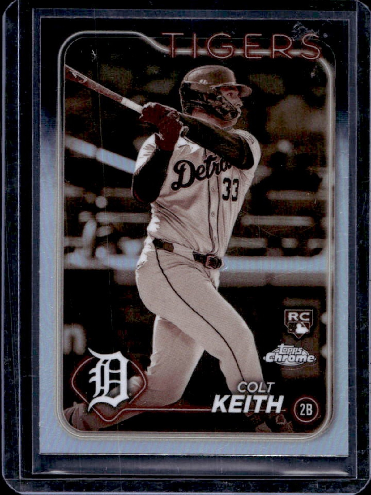 2024 Topps Chrome Colt Keith RC Sepia Refractor Rookie #2 Tigers