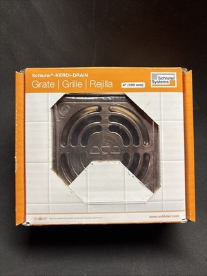 NEW Kerdi-Drain Grate Kit 4'' Brushed Copper KD4GRKAKGB 