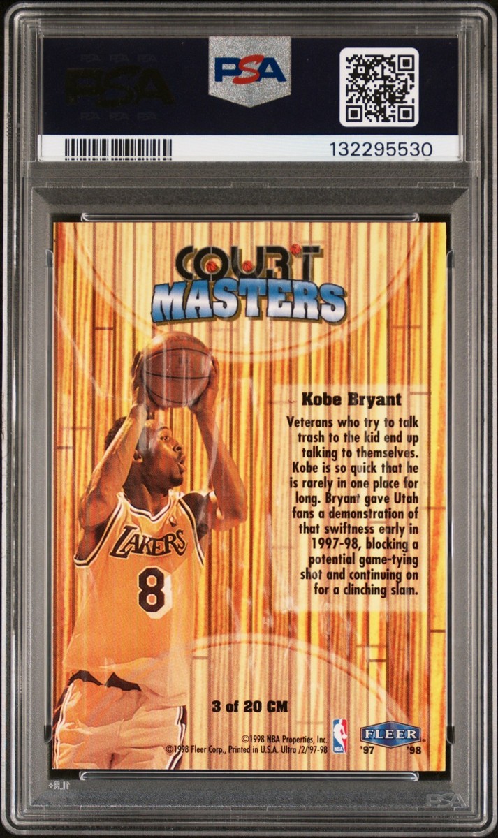 1997-98 Fleer Ultra - Court Masters Kobe Bryant #3 CM for sale