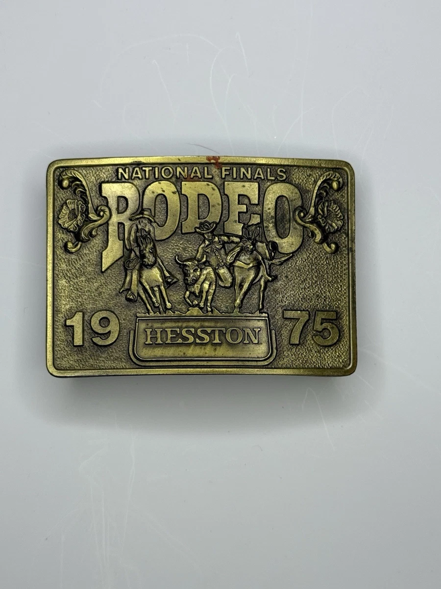 1975 Hesston Buckle In Collectible Western Americana Belt Buckles