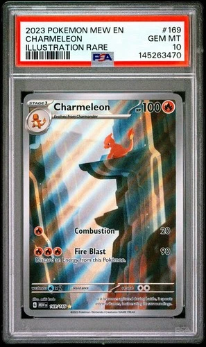 2023 Pokemon 151 # 169 Charmeleon Illustration Rare PSA 10 GEM MINT! Free Ship!
