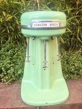 Vintage Hamilton Beach Jadeite Triple 3 Head Milkshake Malt Maker Machine