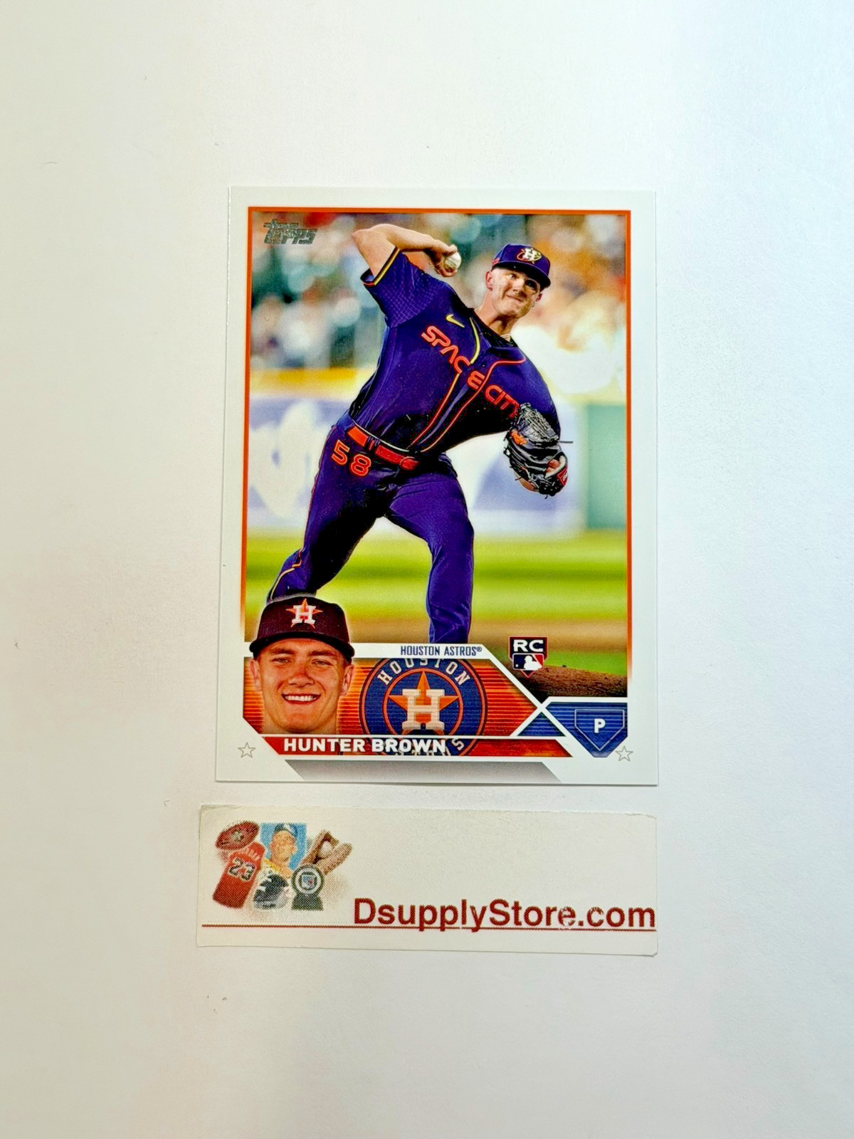 Hunter Brown 2023 Topps #111 Rookie Card RC Houston Astros FREE SHIPPING