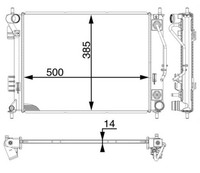 Mahle MotorküHler WasserküHler Premium Line CR 1973 000P FüR Hyundai Ix20 JC LPG