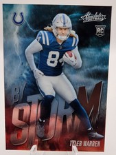 2025 Absolute Football #20 Tyler Warren By Storm Rookie RC