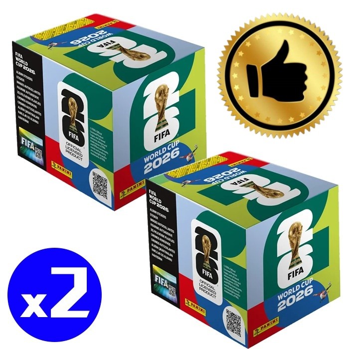 2x In-stock FIFA World Cup 2026 Official Sticker Collection (Box of 50) HOT New