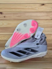 Adidas Adizero Impact+ Metal Baseball Cleats Gray ID0975 Men's Size 10.5